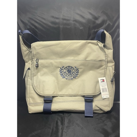 Vintage 2002 Tommy Hilfiger Lion Crest Logo messenger shoulder bag With Tags - Picture 1 of 15